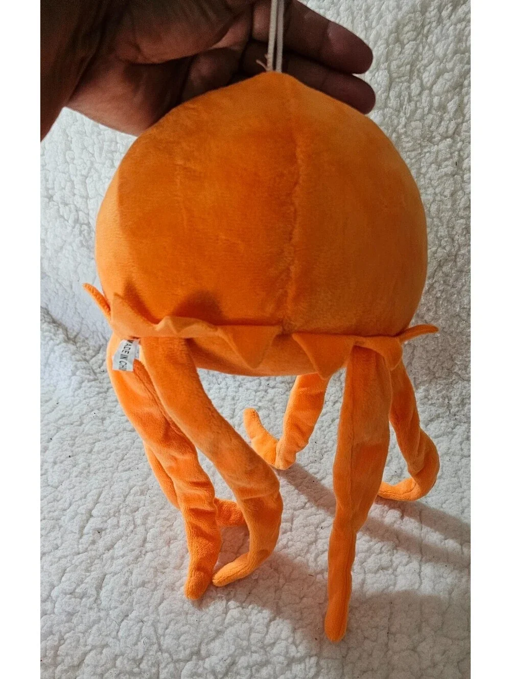 New Unbranded One-Eyed Stinger Jellyfish Plush Toy Orange 11